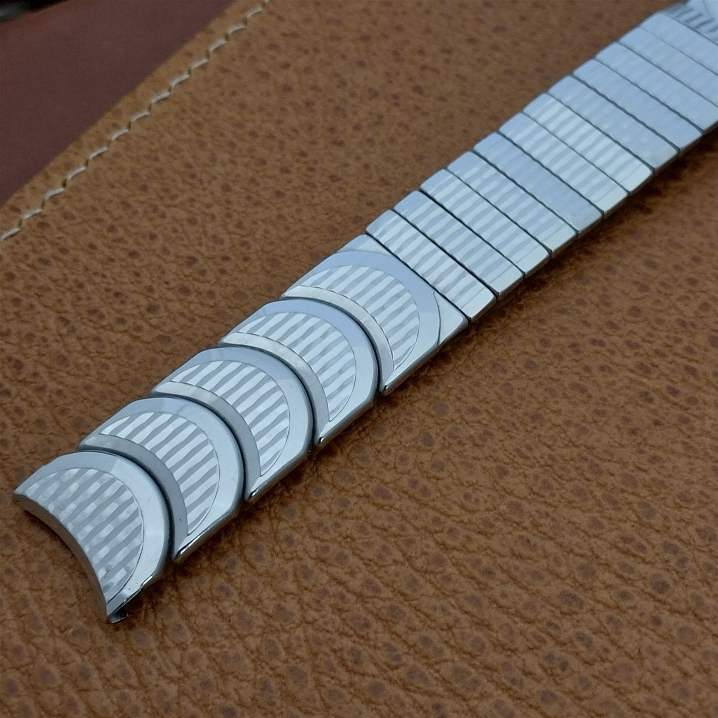 Vintage 17.2mm Kreisler Classic MCM White Gold-Filled nos Unused Watch Band