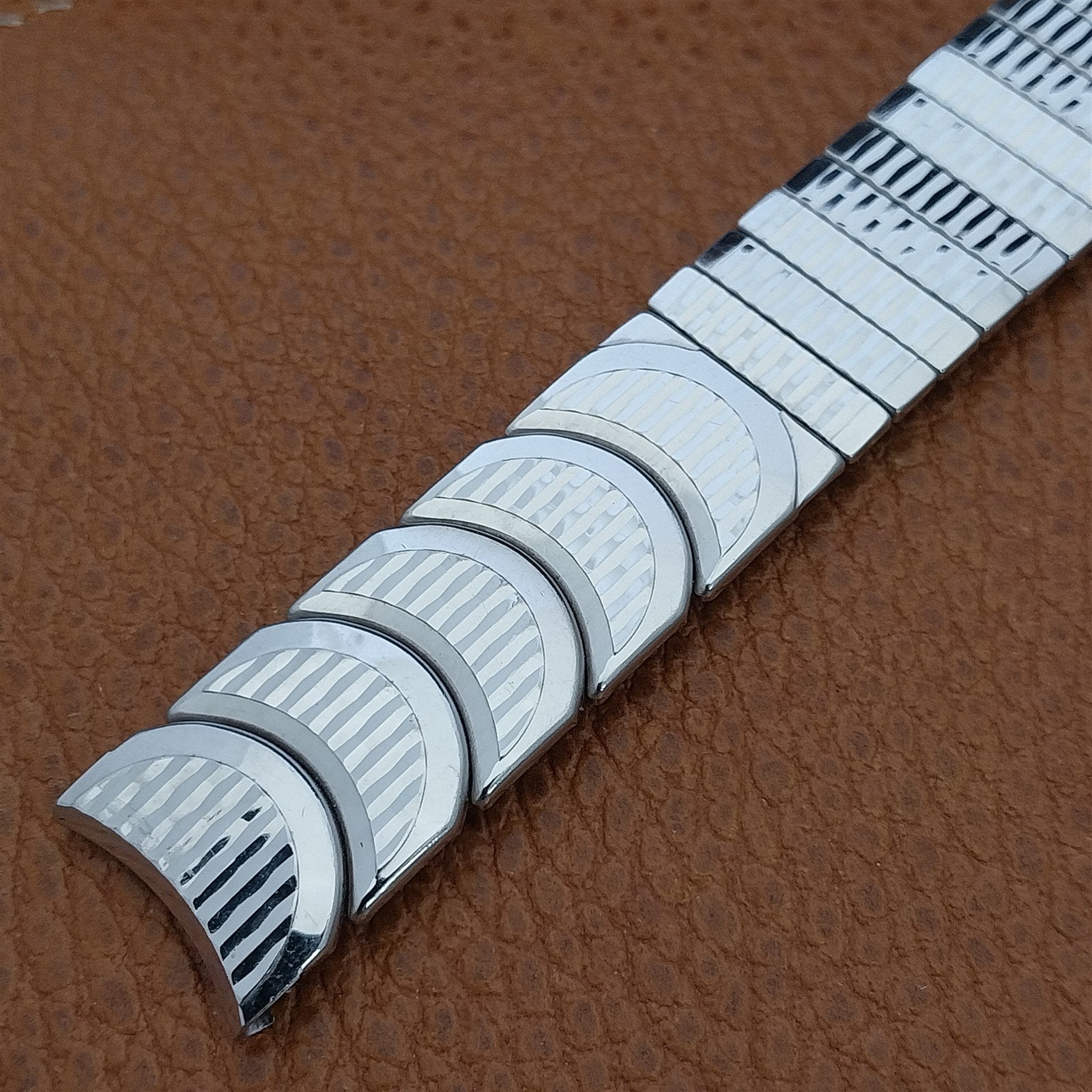 Vintage 17.2mm Kreisler Classic MCM White Gold-Filled nos Unused Watch Band