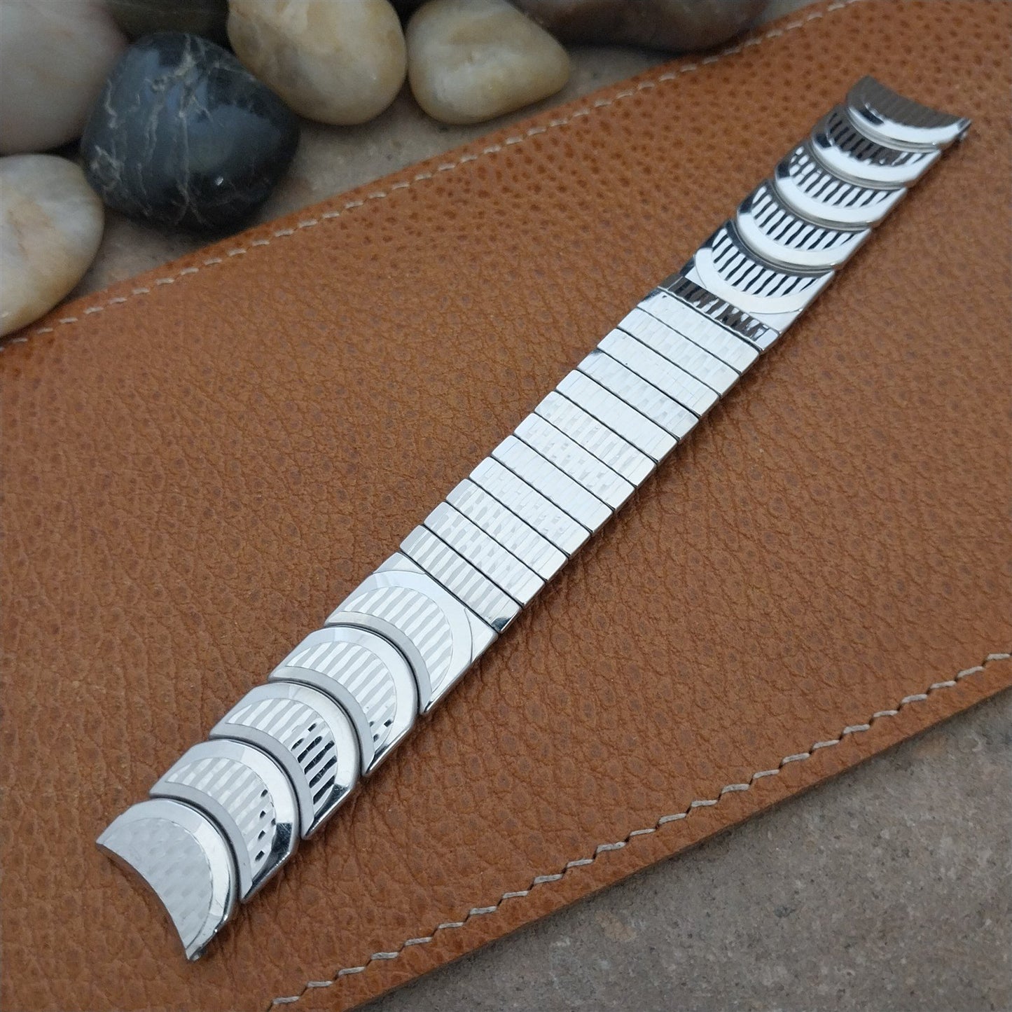 Vintage 17.2mm Kreisler Classic MCM White Gold-Filled nos Unused Watch Band