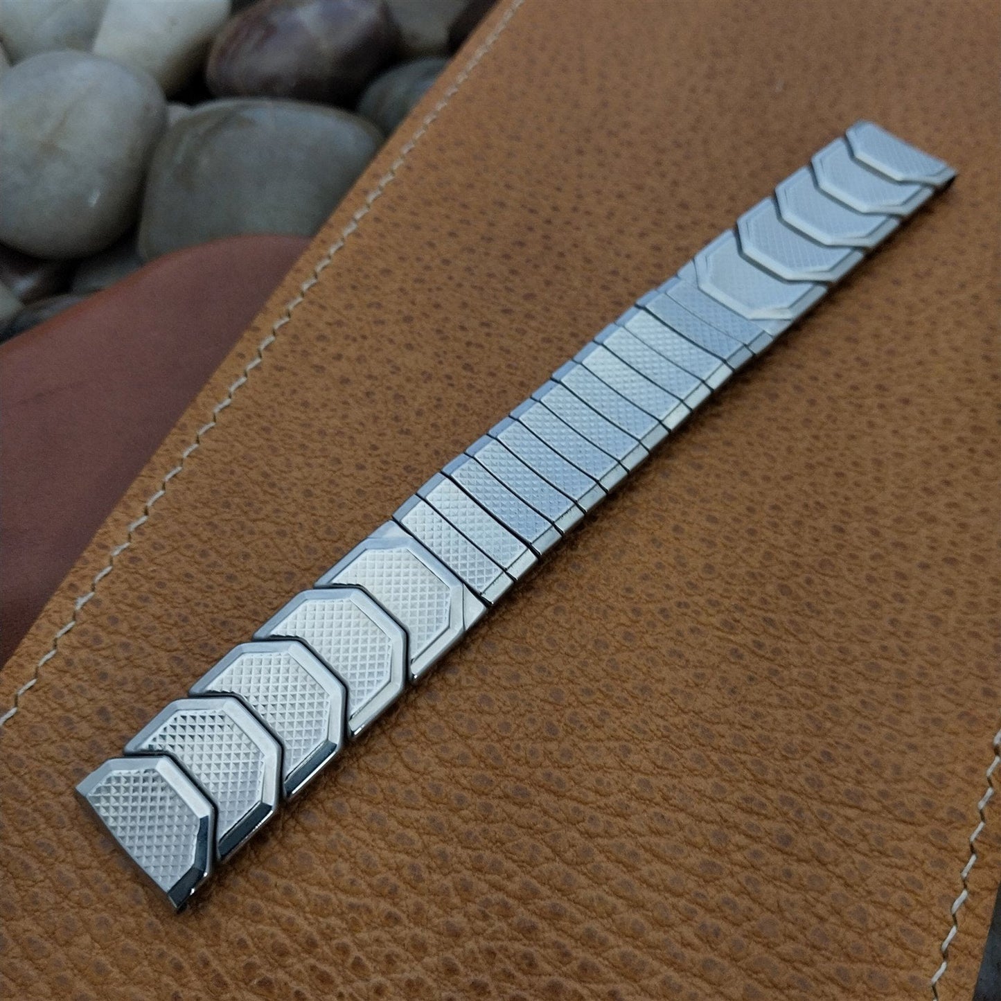 Vintage 17.2mm Kreisler Vintage White Gold-Filled nos MCM Classic Watch Band