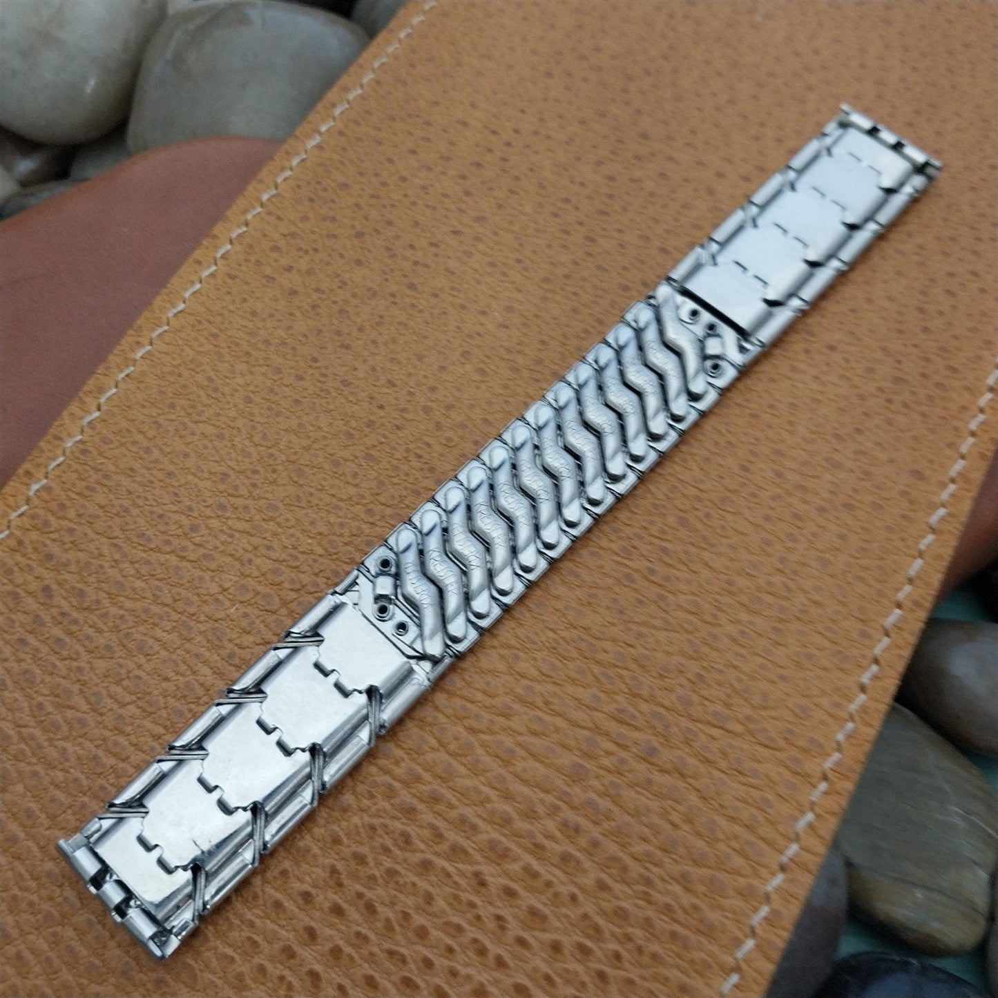 Vintage 17.2mm Kreisler Vintage White Gold-Filled nos MCM Classic Watch Band