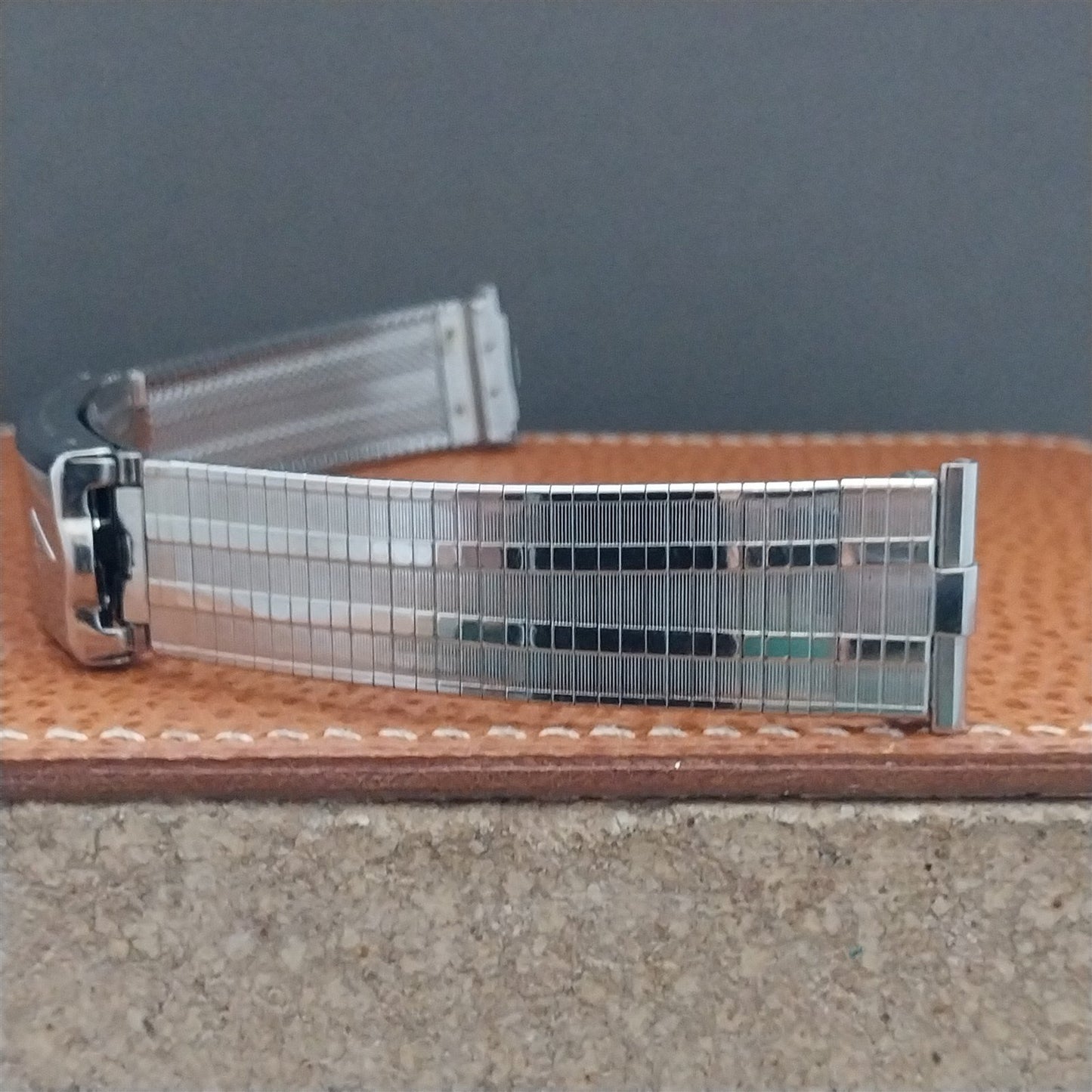 Vintage JB Champion USA Classic Stainless Steel nos 1960s Watch Band 18mm 19mm