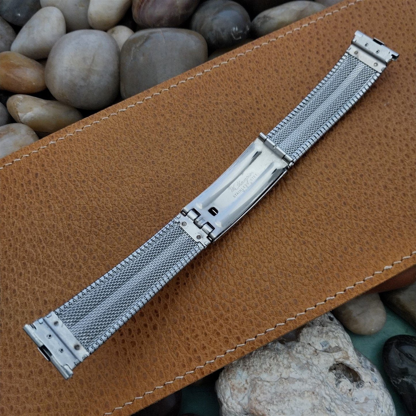 Vintage JB Champion USA Classic Stainless Steel nos 1960s Watch Band 18mm 19mm