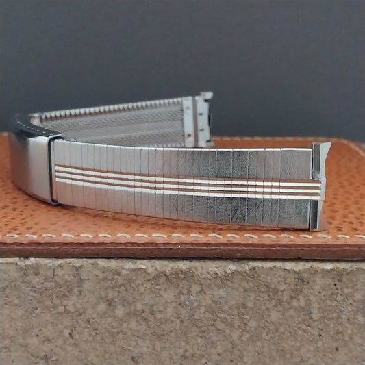JB Champion 18mm 19mm 17mm Classic Stainless Steel nos 1960s Vintage Watch Band