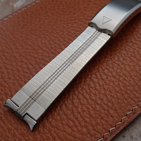 JB Champion 18mm 19mm 17mm Classic Stainless Steel nos 1960s Vintage Watch Band