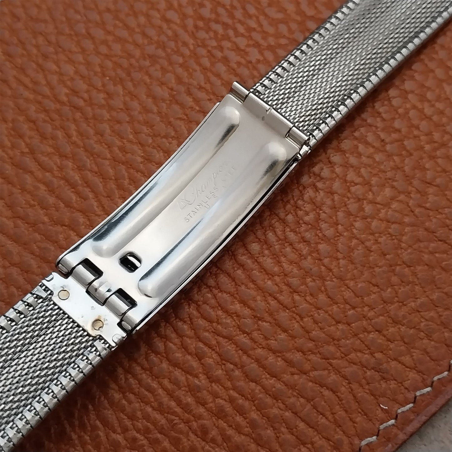 JB Champion 18mm 19mm 17mm Classic Stainless Steel nos 1960s Vintage Watch Band