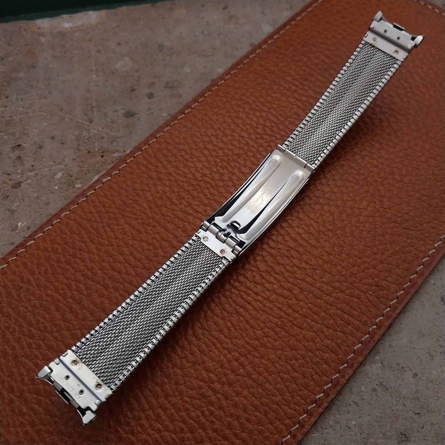 JB Champion USA Stainless Steel nos Classic 1960s Vintage Watch Band 18mm 19mm
