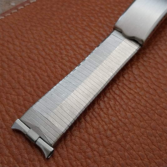 18mm 19mm JB Champion USA Stainless Steel Unused nos 1960s Vintage Watch Band