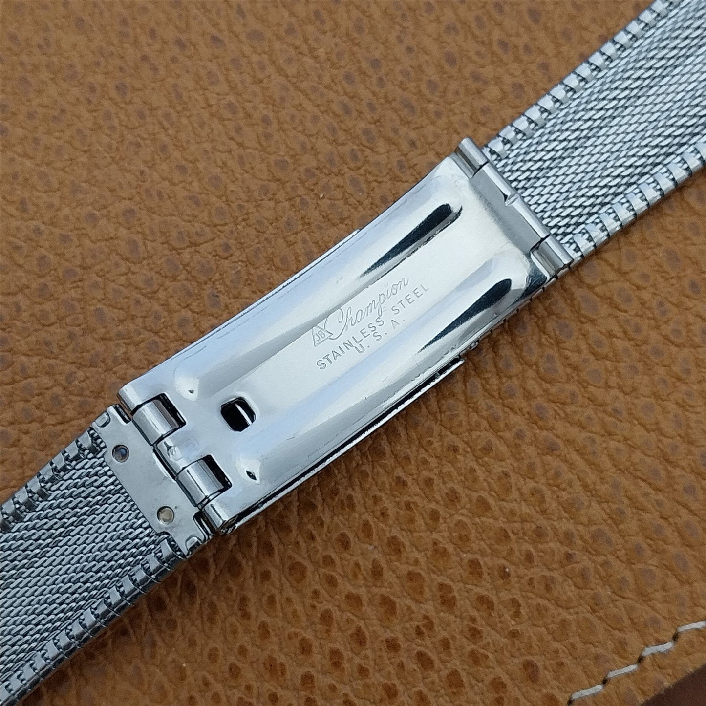 Vintage JB Champion 18mm 19mm Stainless Steel Unused Classic 1960s Watch Band