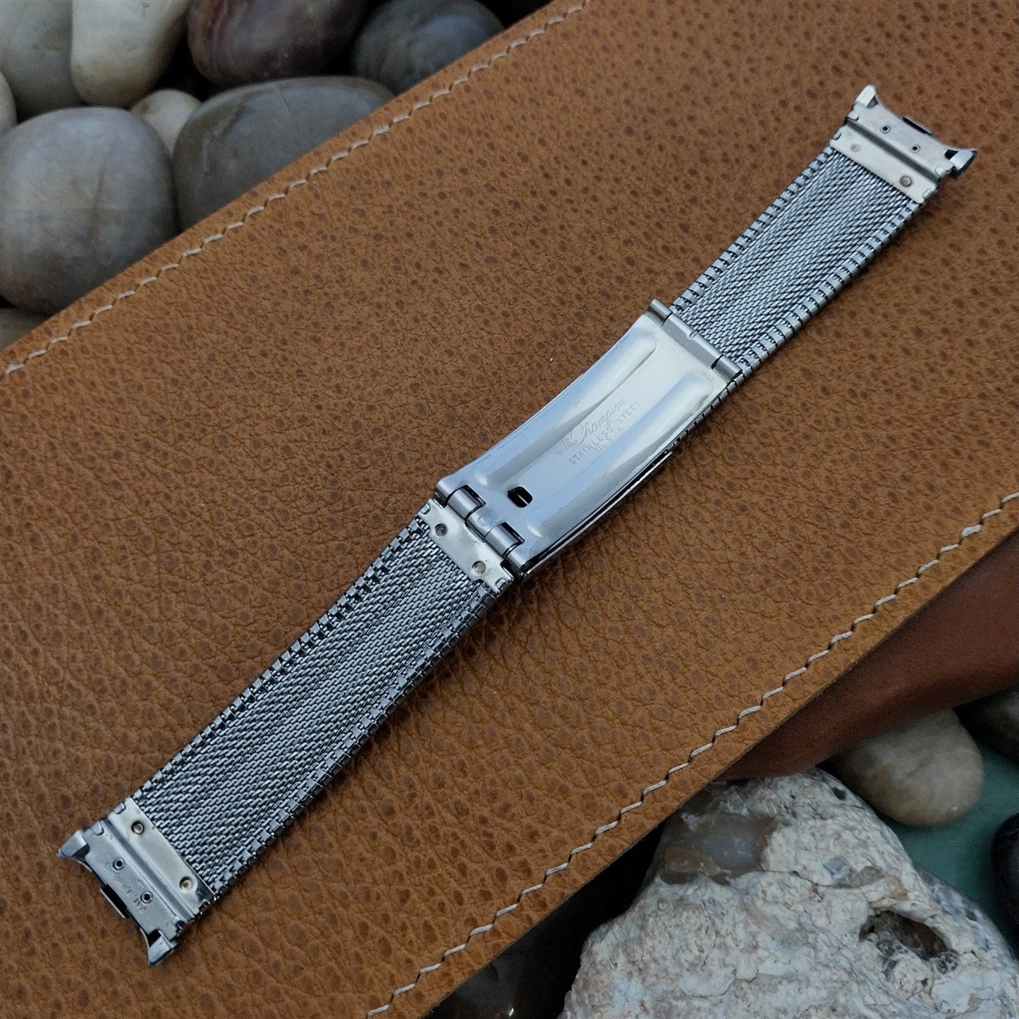 Vintage JB Champion 18mm 19mm Stainless Steel Unused Classic 1960s Watch Band