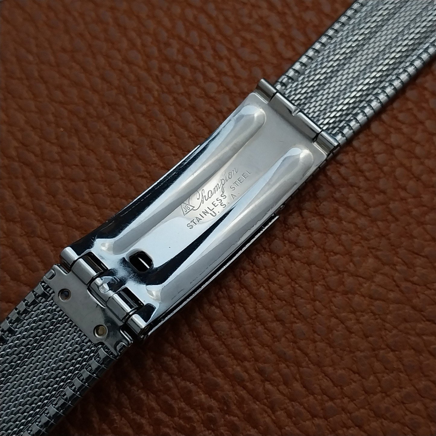 Vintage JB Champion 18mm 19mm Stainless Steel Unused Classic 1960s Watch Band