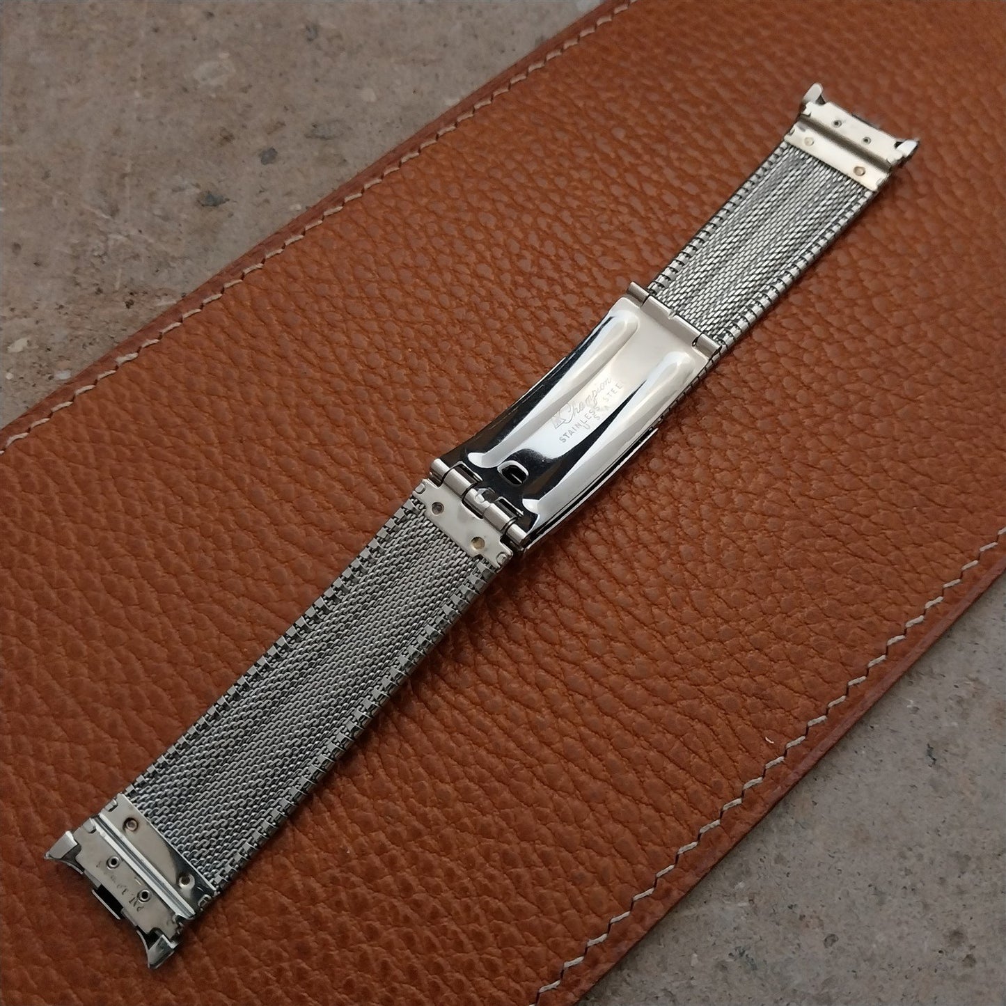 Vintage JB Champion 18mm 19mm Stainless Steel Unused Classic 1960s Watch Band