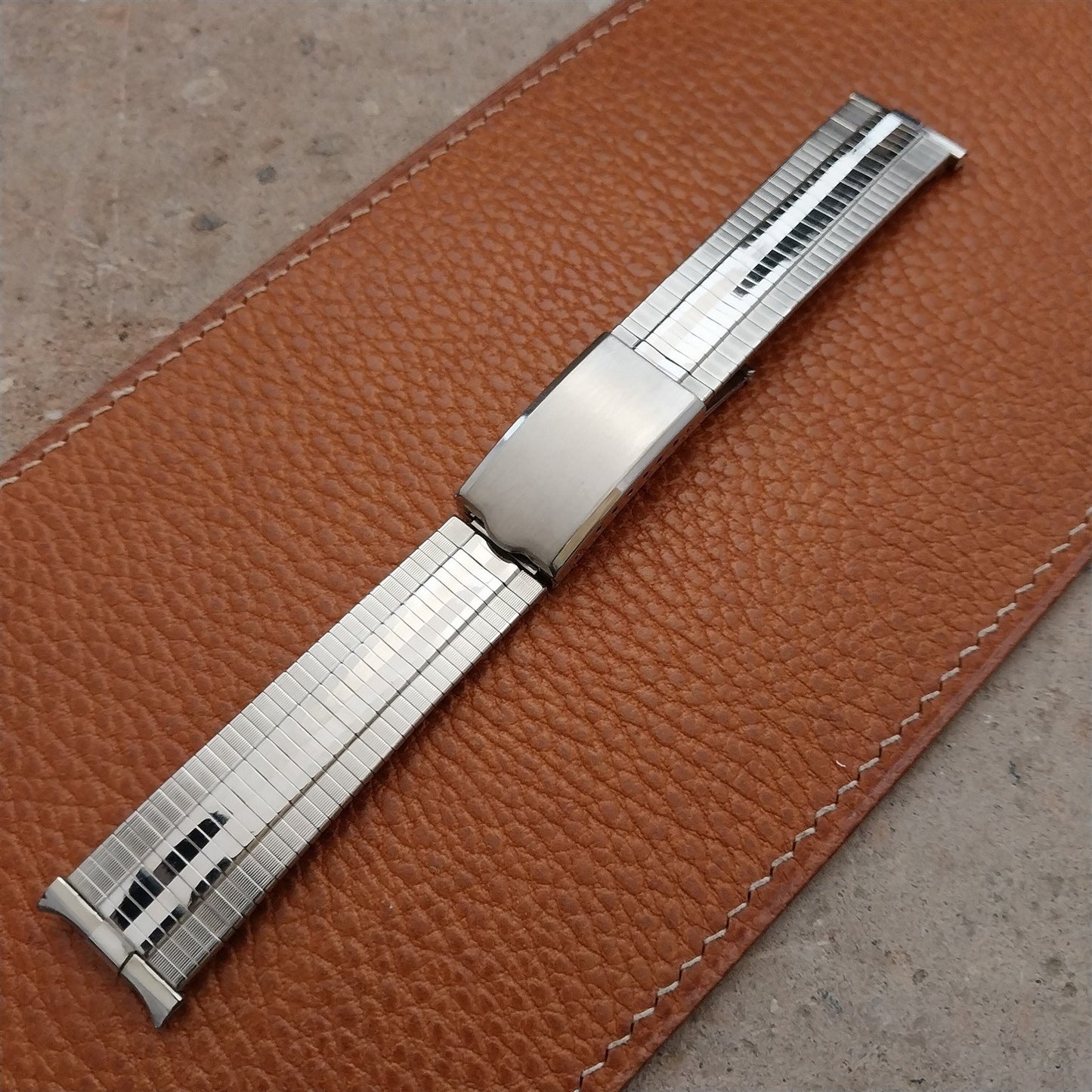 Vintage JB Champion 18mm 19mm Stainless Steel Unused Classic 1960s Watch Band