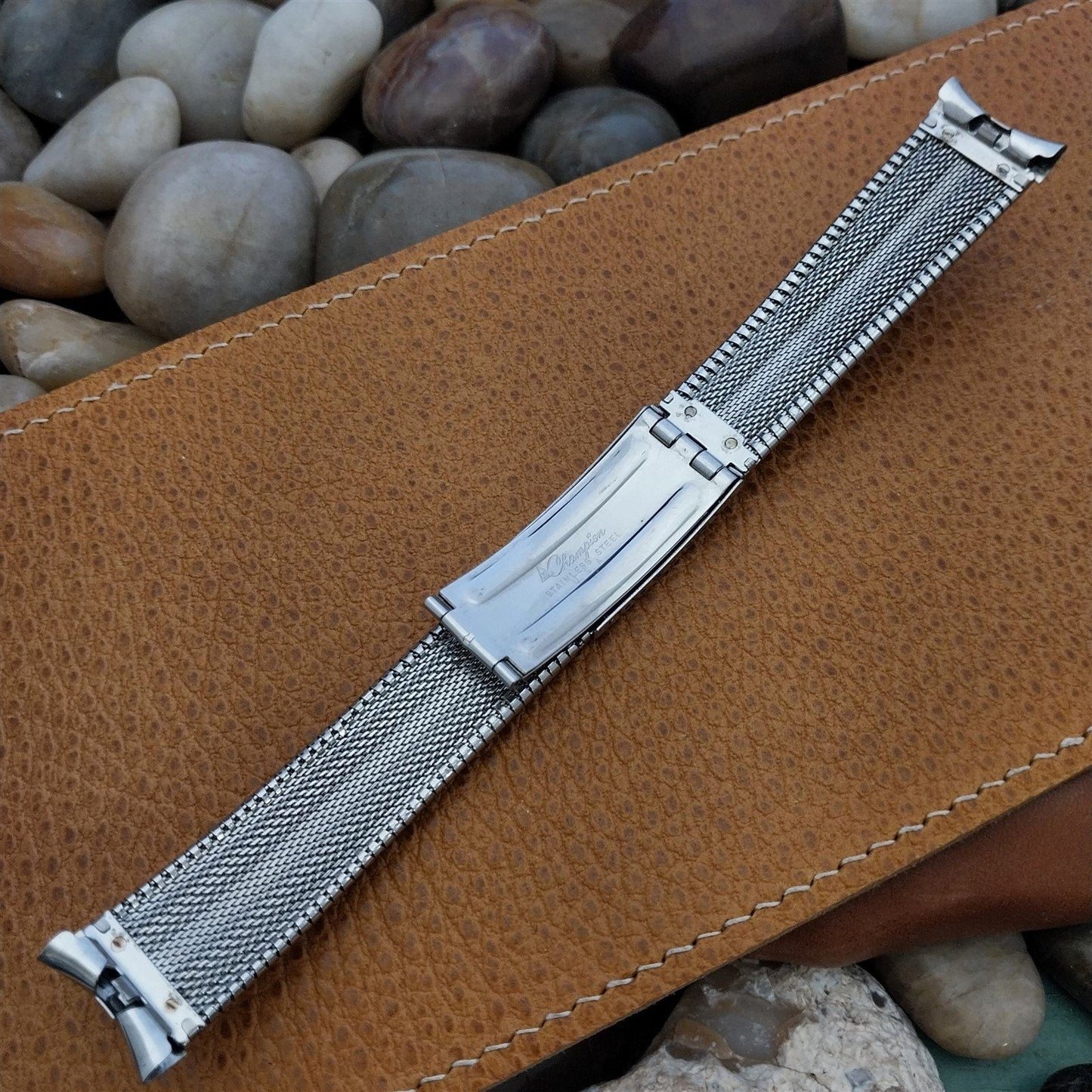 Vintage JB Champion 18mm 19mm Stainless Steel Unused Classic 1960s Watch Band