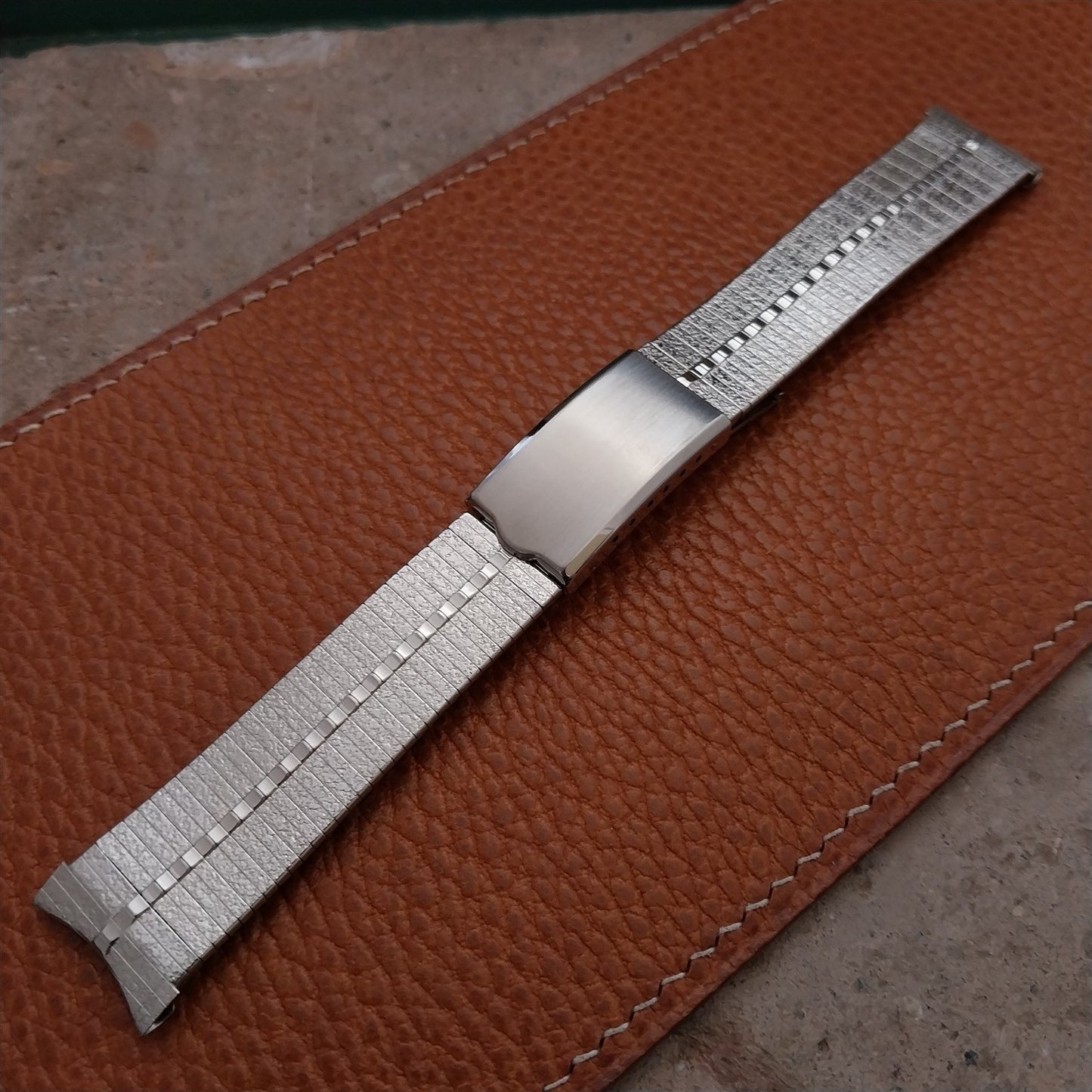 Vintage JB Champion 18mm 19mm Stainless Steel Unused Classic 1960s Watch Band