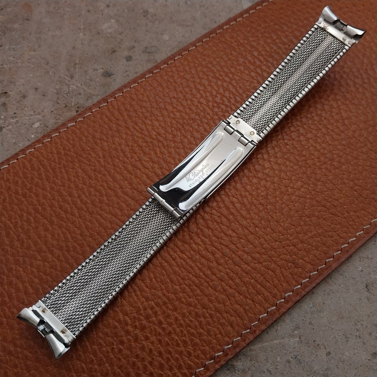 Vintage JB Champion 18mm 19mm Stainless Steel Unused Classic 1960s Watch Band