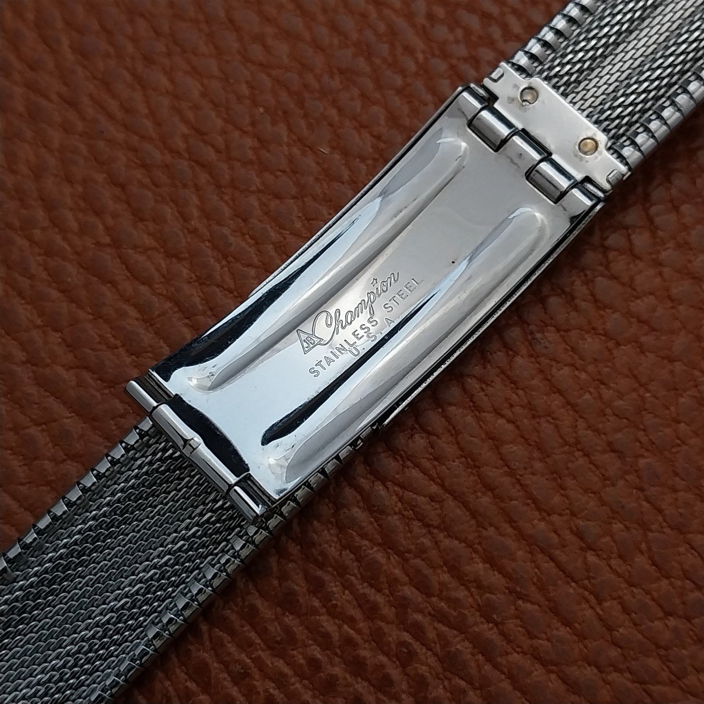 Vintage JB Champion 18mm 19mm Stainless Steel Unused Classic 1960s Watch Band
