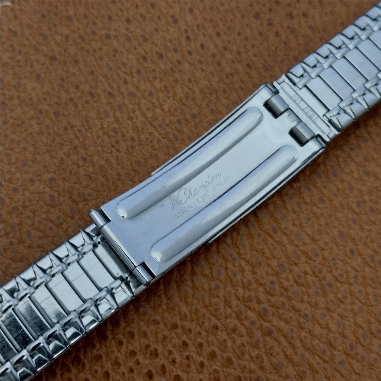 17.2mm JB Champion USA Stainless Steel nos Unused 1960s Vintage Watch Band