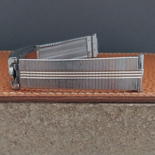 JB Champion USA Stainless Steel nos 1960s Vintage Watch Band 18mm 19mm