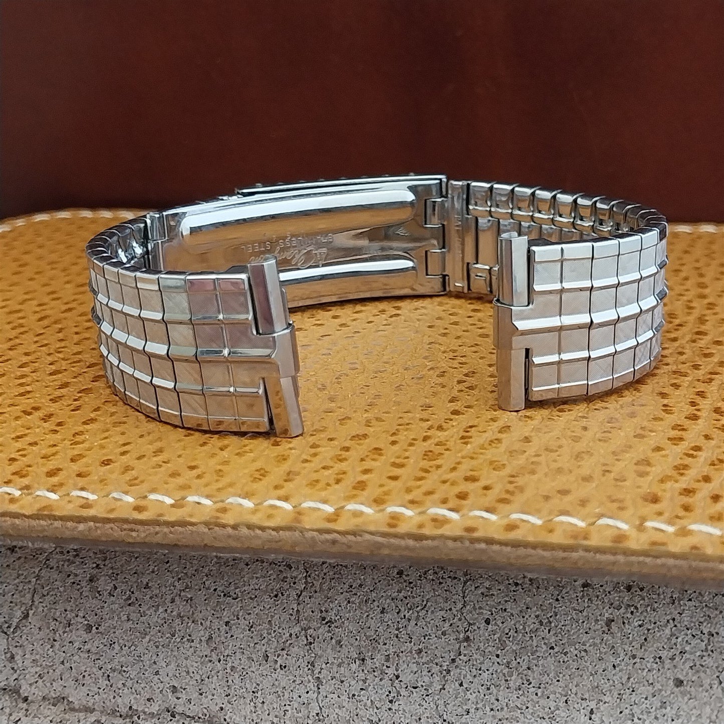 Vintage 17mm 18mm 19mm JB Champion Stainless Classic 1960s Vintage Watch Band