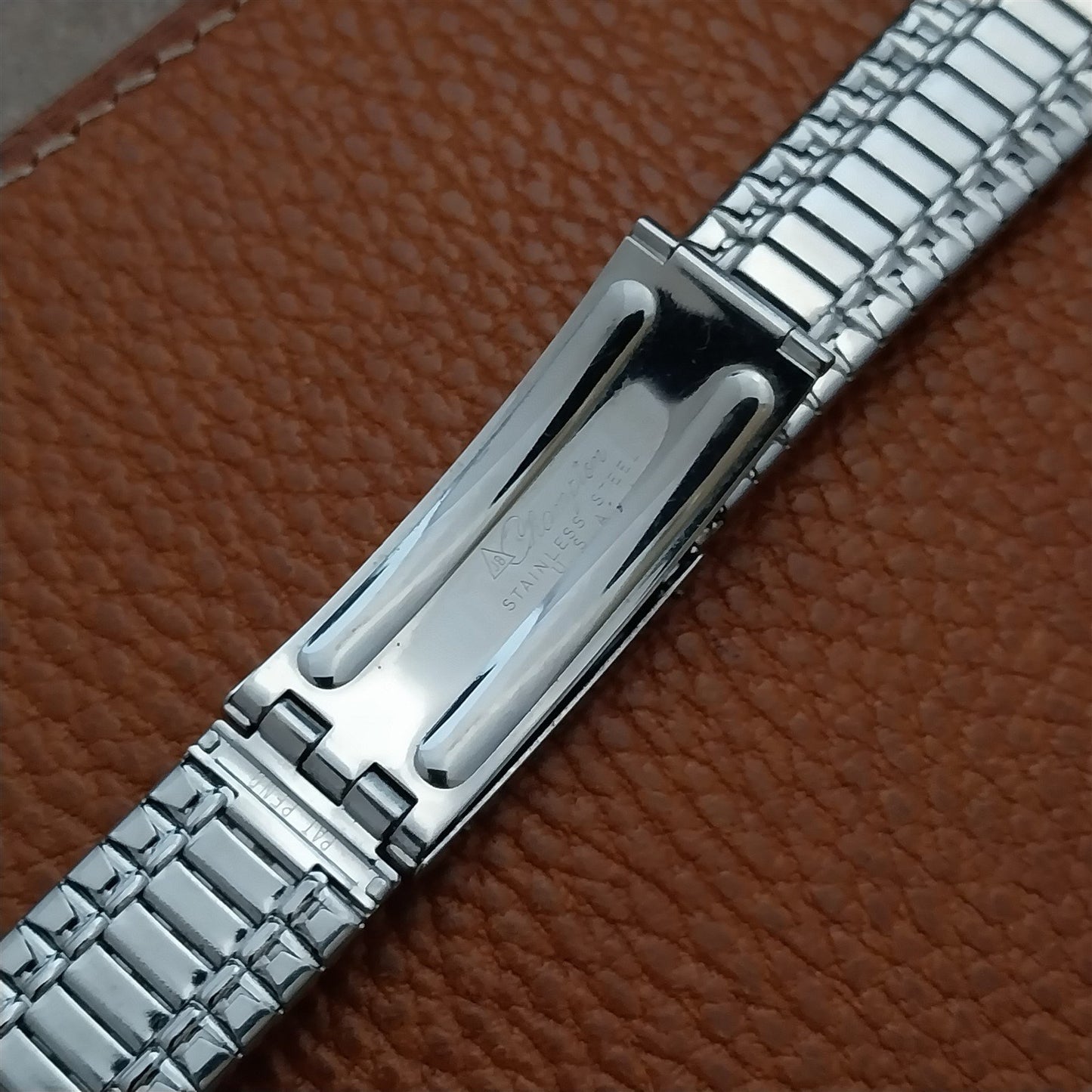 Vintage 17mm 18mm 19mm JB Champion Stainless Classic 1960s Vintage Watch Band