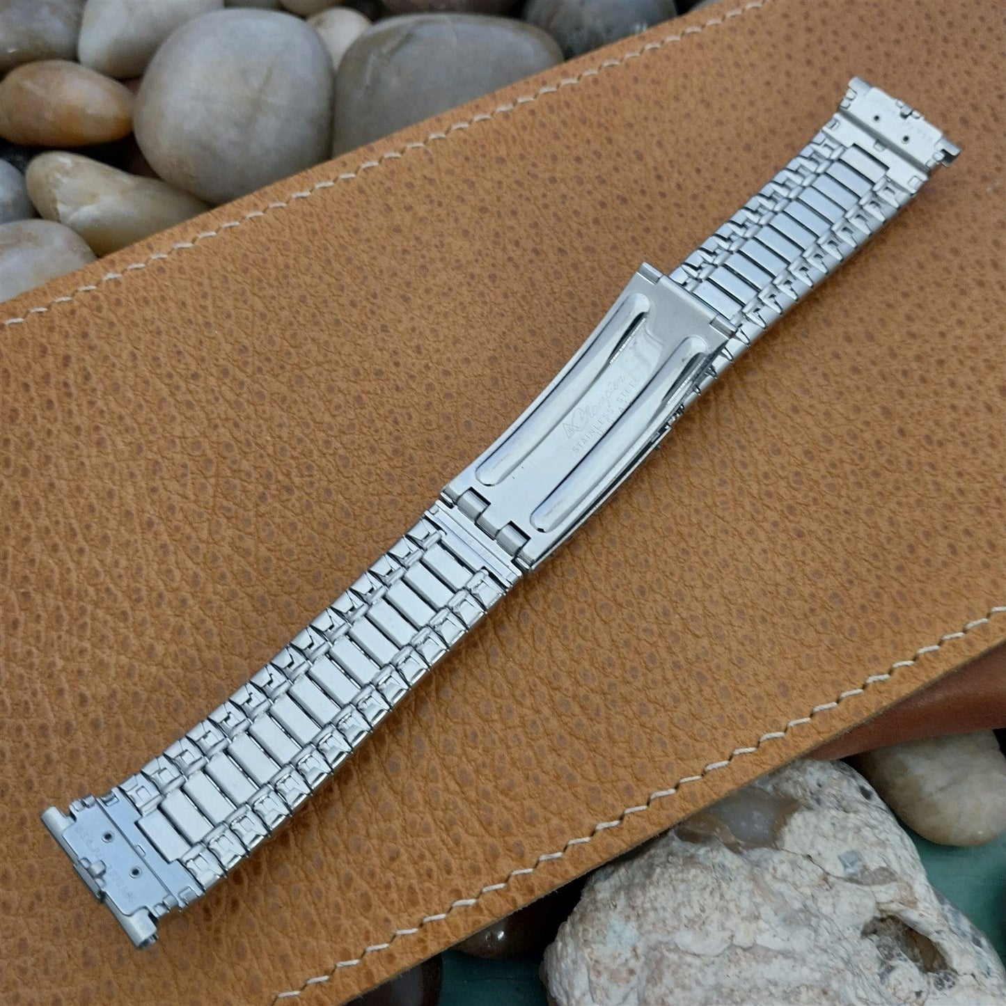 Vintage 17mm 18mm 19mm JB Champion Stainless Classic 1960s Vintage Watch Band