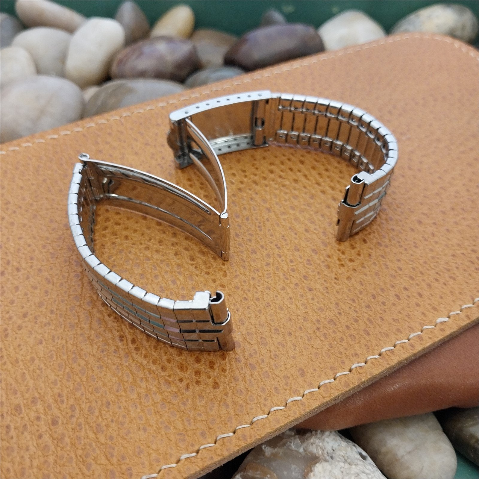 Vintage 17mm 18mm 19mm JB Champion Stainless Classic 1960s Vintage Watch Band