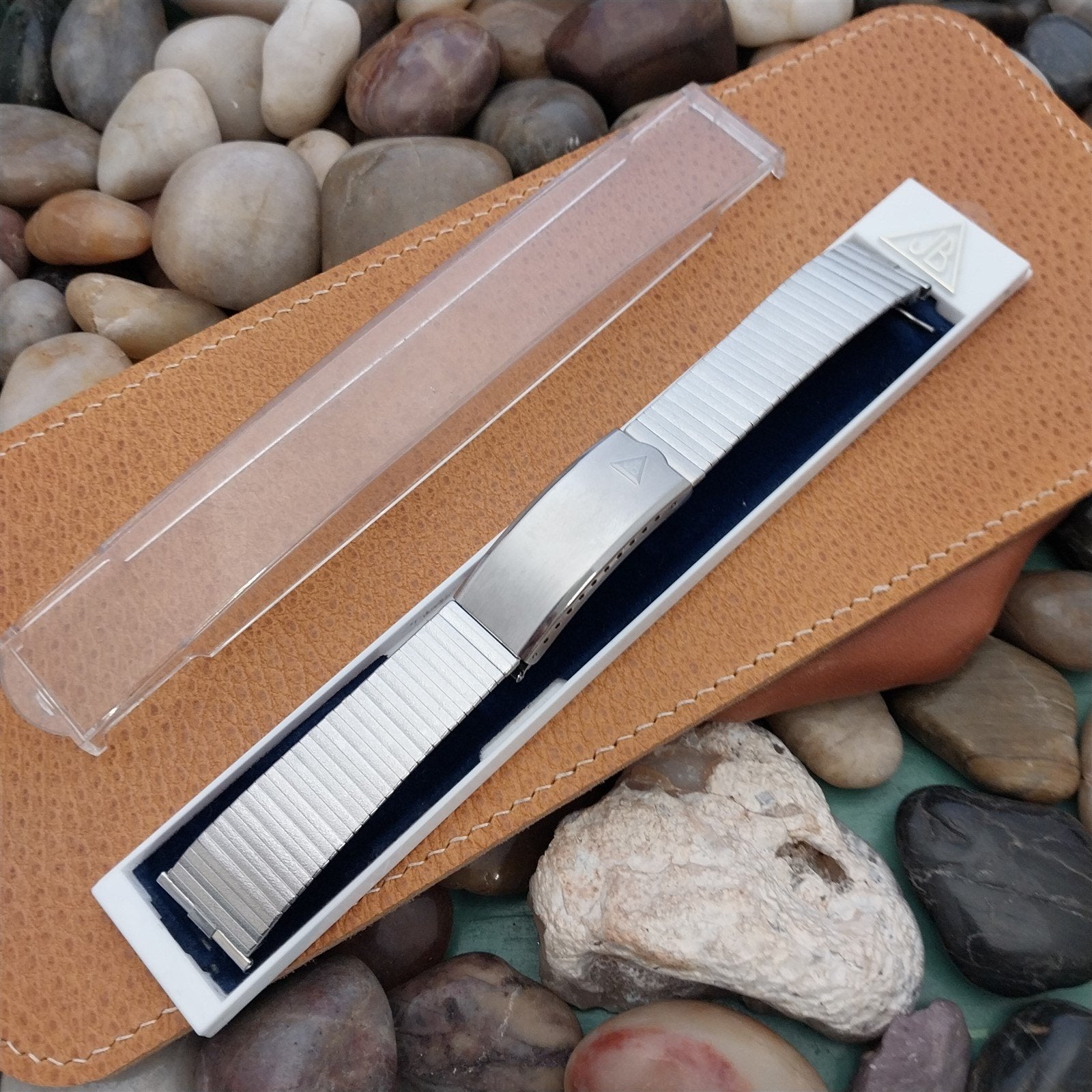 JB Champion USA Stainless Steel nos 1960s Vintage Watch Band 18mm 19mm
