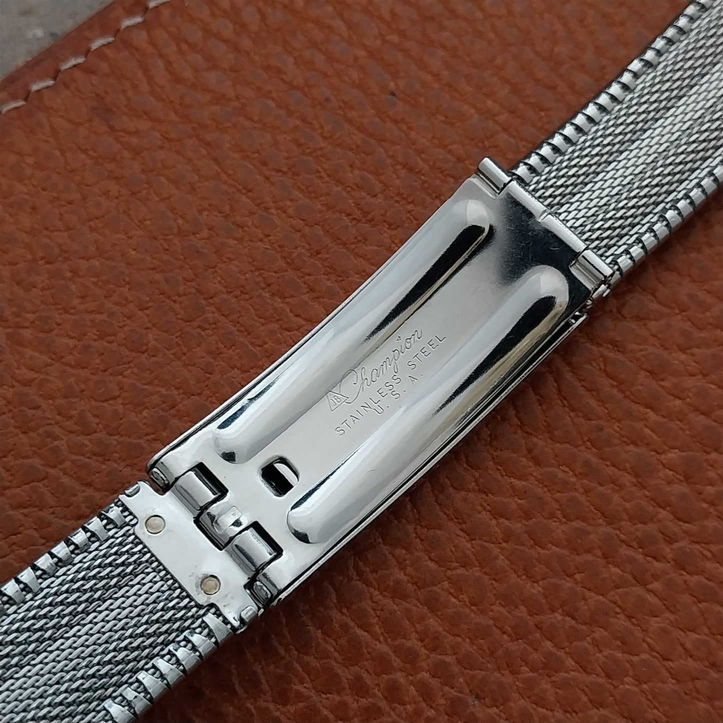 JB Champion 17mm 18mm 19mm Stainless Steel 1960s Vintage Watch Band