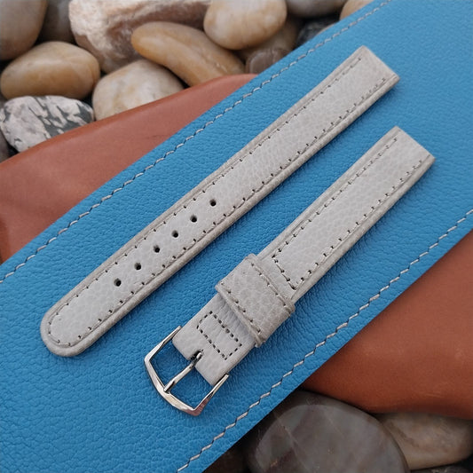 5/8" Gray Shrunken Calf Single-Keeper Long Unused nos 1950s Vintage Watch Band