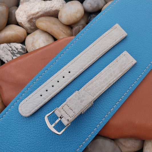 5/8" Gray Shrunken Calf Single-Keeper Long Unused nos 1950s Vintage Watch Band