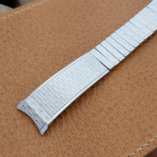 19mm Kreisler USA Stainless Steel nos 1960s Vintage Watch Band 18mm 17.2mm