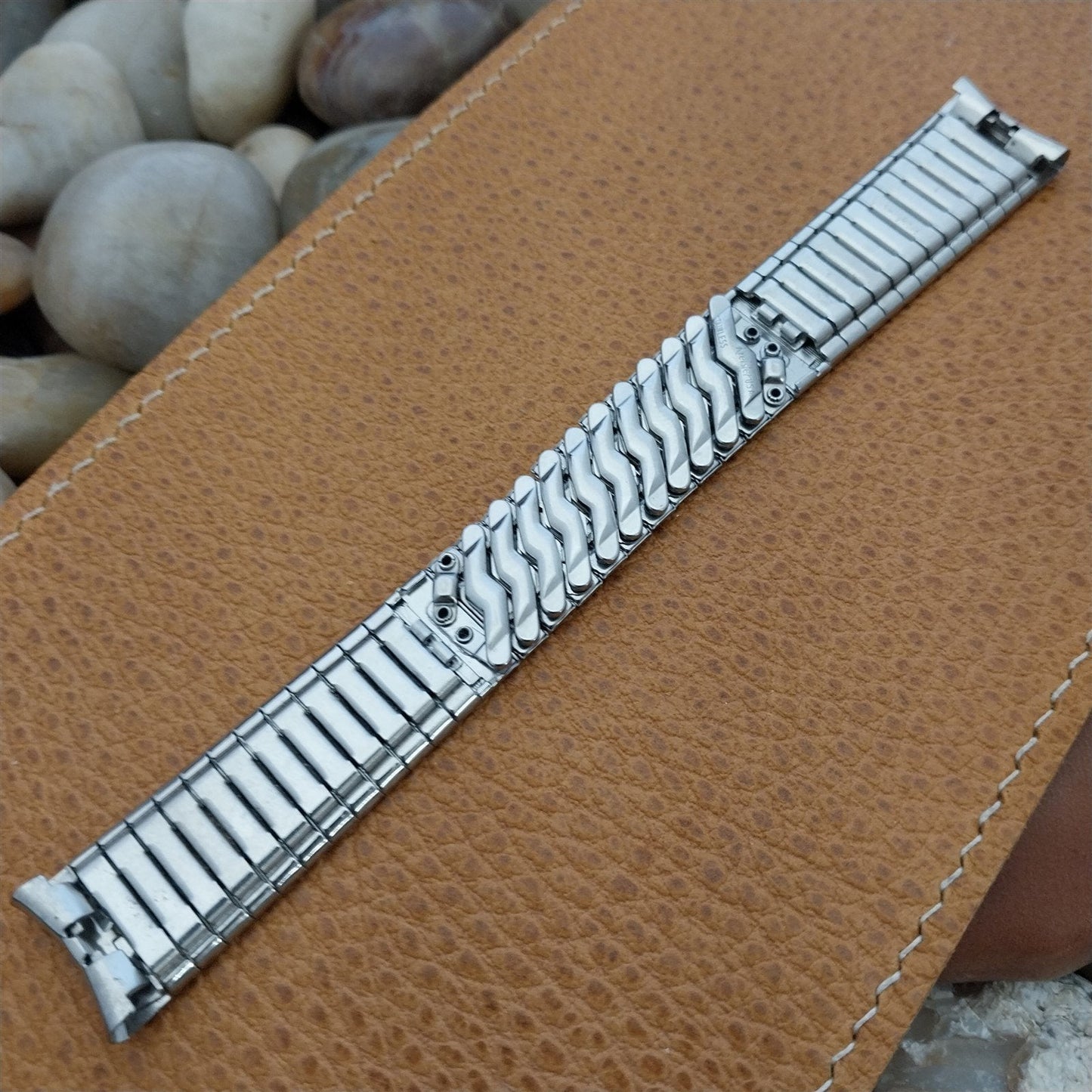 17.2mm Kreisler Classic Stretch Stainless Steel Unused 1960s Vintage Watch Band