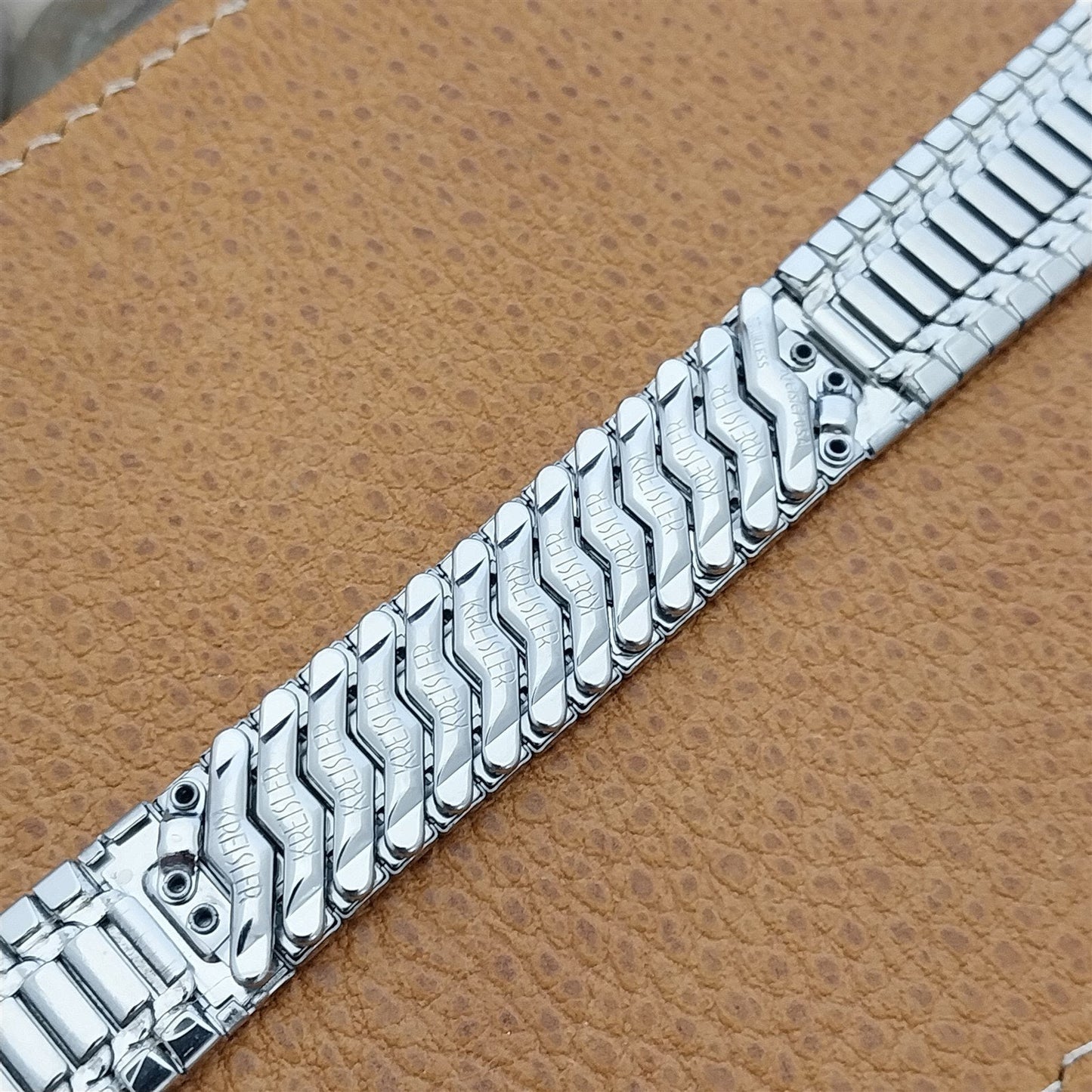 Kreisler 19mm 18mm 17.2mm Stainless Steel nos Unused 1960s Vintage Watch Band