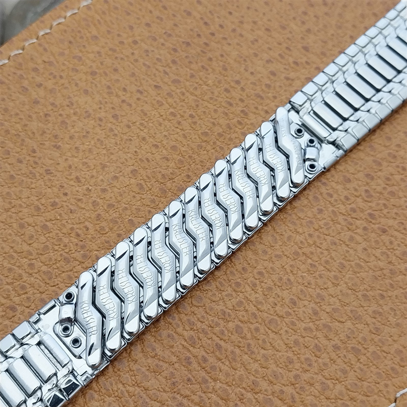 Kreisler 19mm 18mm 17.2mm Stainless Steel nos Unused 1960s Vintage Watch Band