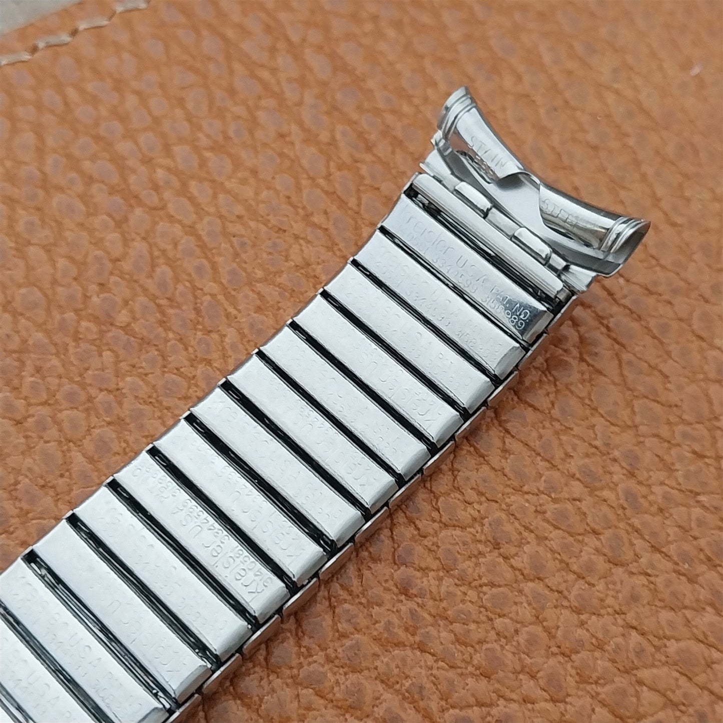 Vintage 19mm 18mm 17mm Kreisler Stainless Classic Stretch Unused 70s Watch Band