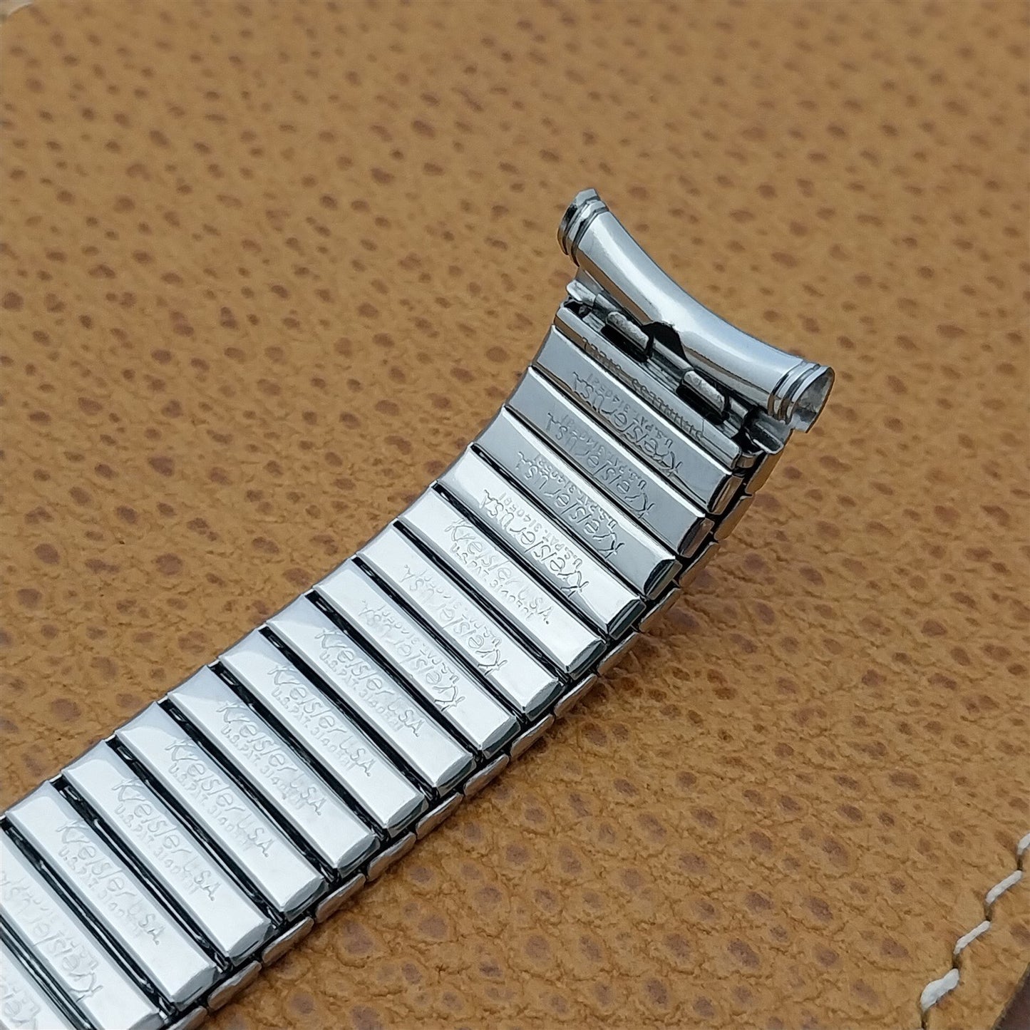 19mm 18mm Kreisler USA Stainless Steel Unused 1970s Vintage Watch Band