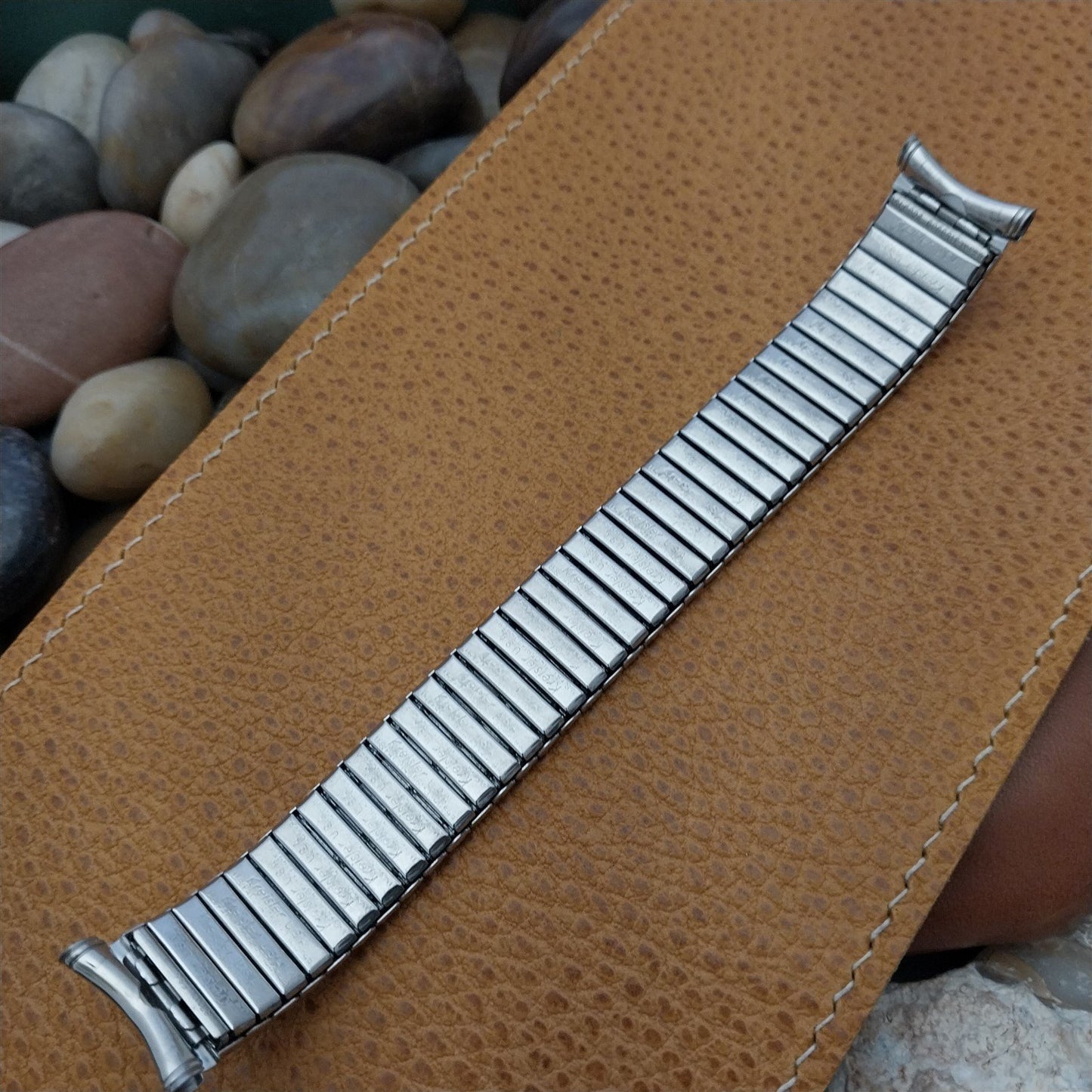 19mm 18mm Kreisler USA Stainless Steel nos Unused 1970s Vintage Watch Band