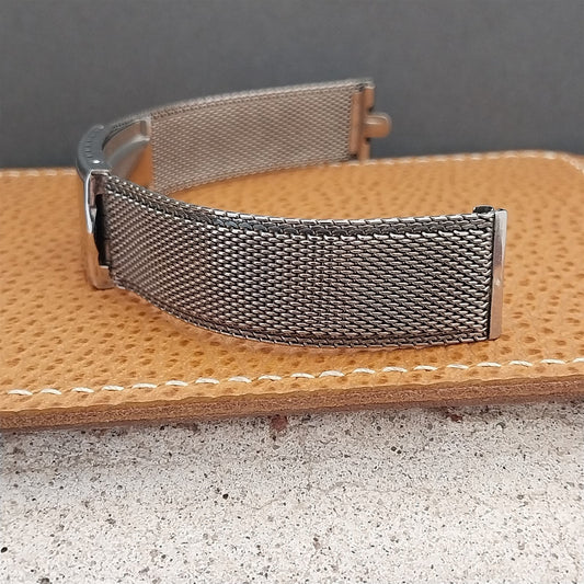 Vintage 17.2mm Stainless Steel Mesh Kreisler USA nos 1960s Watch Band