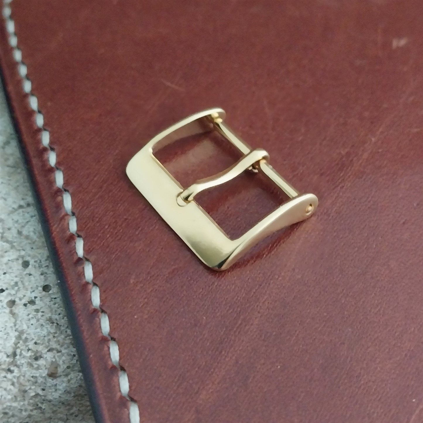 18mm Gold-Tone nos Unused Vintage Watch Band Buckle