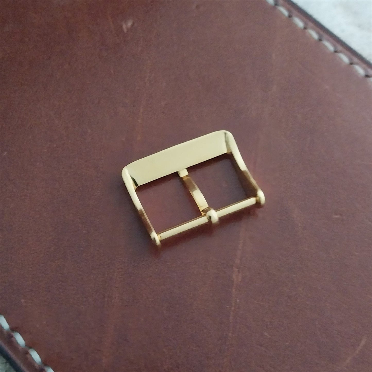 18mm Gold-Tone nos Unused Vintage Watch Band Buckle