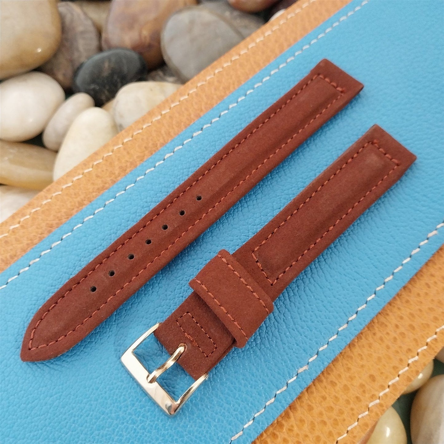 Vintage 1950s Long 5/8" Hamilton Suede Classic Unused Watch Band