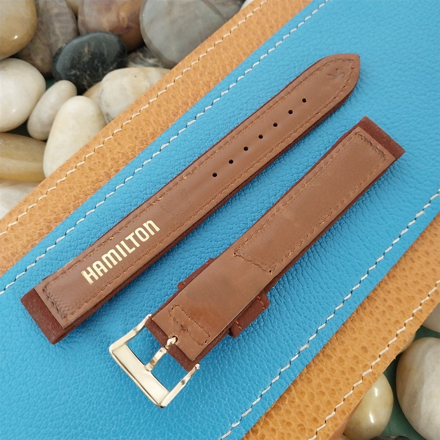 Vintage 1950s Long 5/8" Hamilton Suede Classic Unused Watch Band