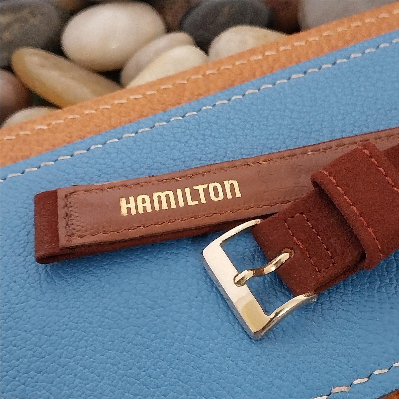 Vintage 1950s Long 5/8" Hamilton Suede Classic Unused Watch Band