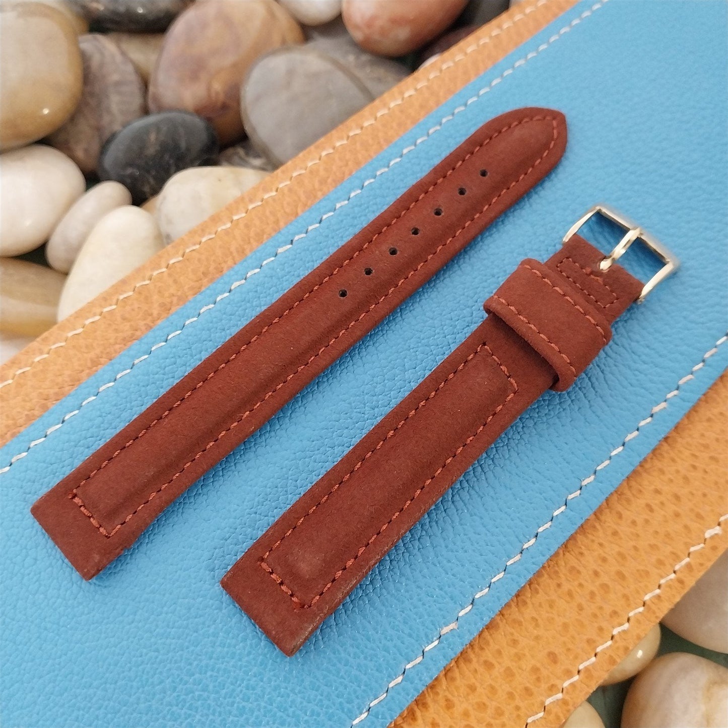 Vintage 1950s Long 5/8" Hamilton Suede Classic Unused Watch Band