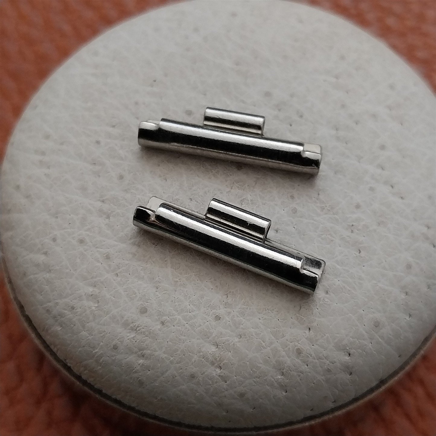 nsa Novavit 18mm smooth Vintage Watch Band End Link Pair of Ends