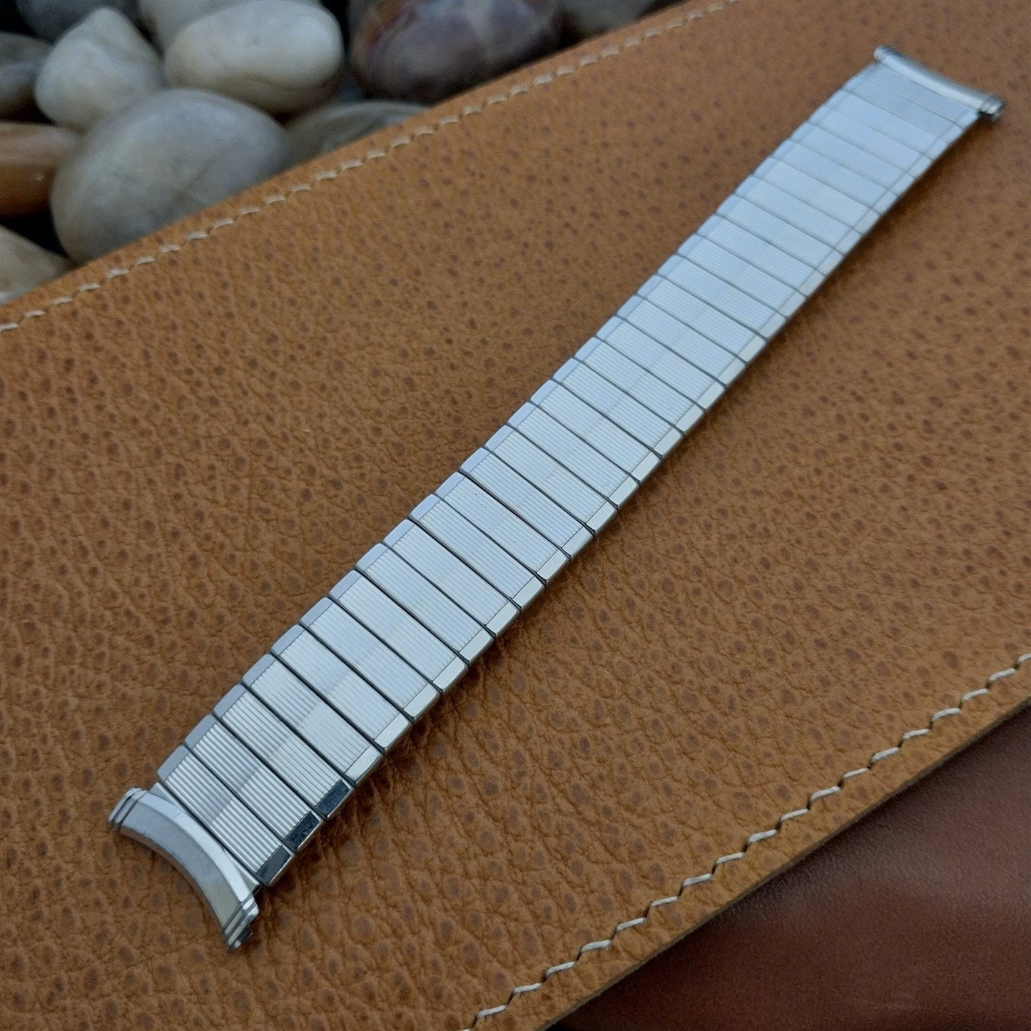 19mm 18mm Kreisler White Gold-Filled Wide Unused 1950s nos Vintage Watch Band