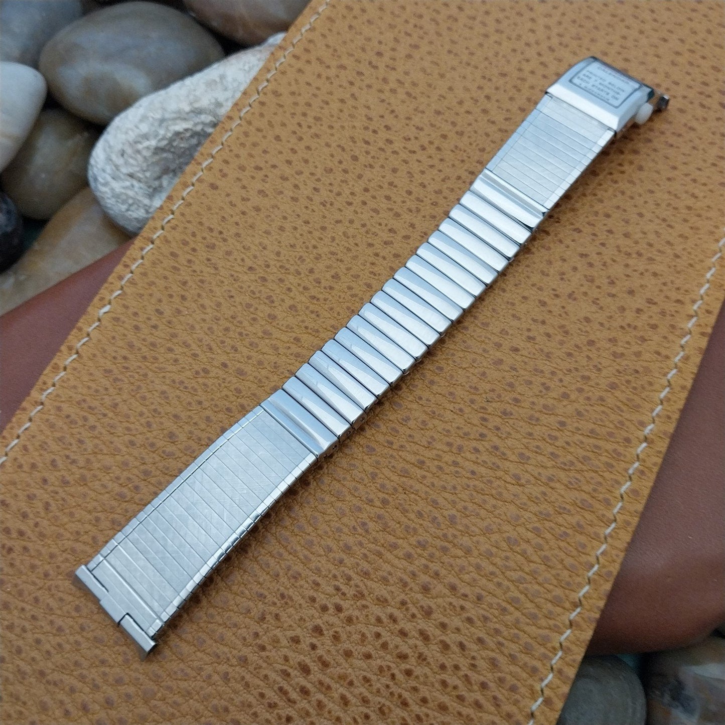 Stainless Steel Perpetual Calendar JB Champion 1960s Unused Vintage Watch Band