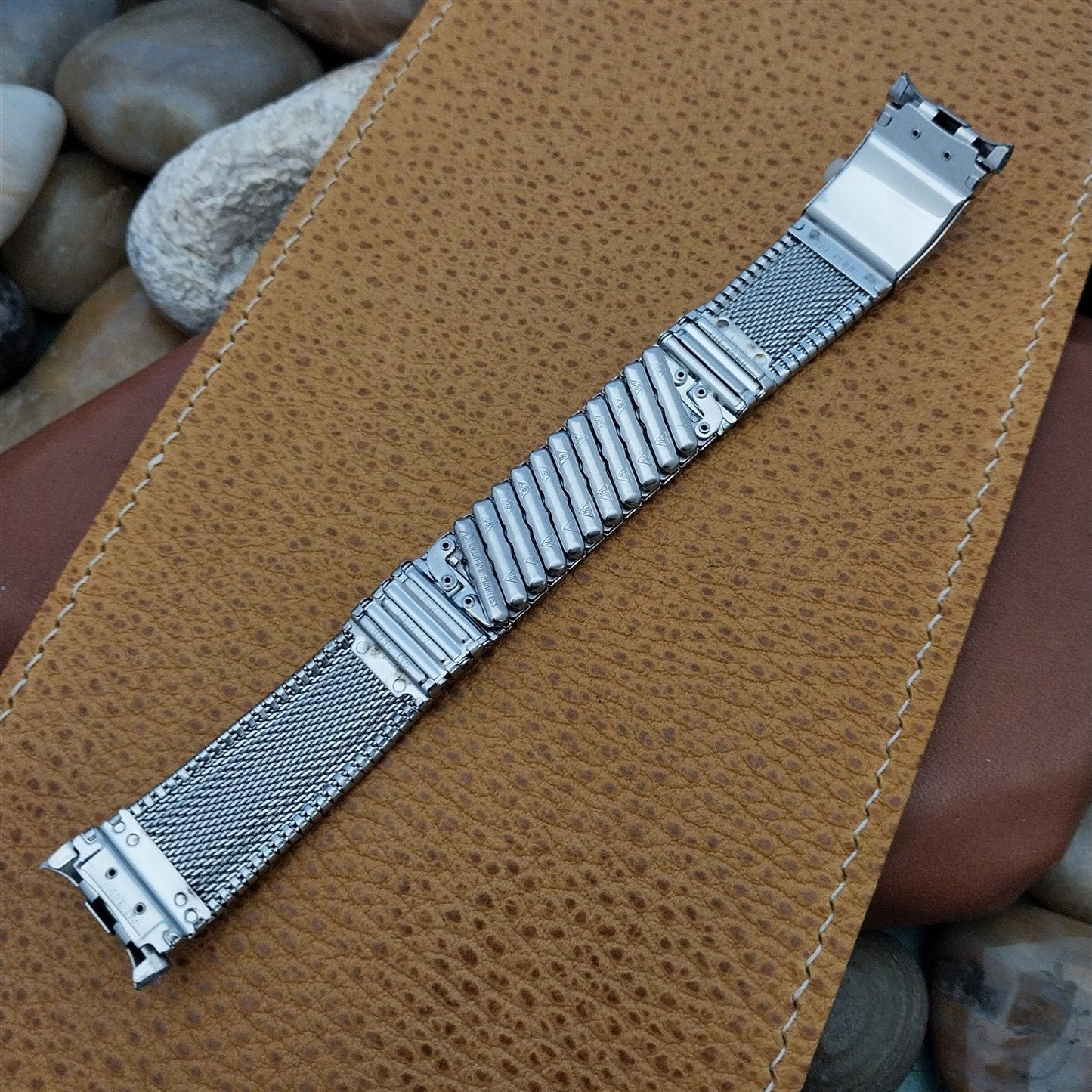 Stainless Steel Perpetual Calendar JB Champion 1960s Unused Vintage Watch Band