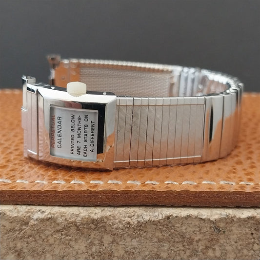 Stainless Steel Perpetual Calendar JB Champion 1960s Unused Vintage Watch Band